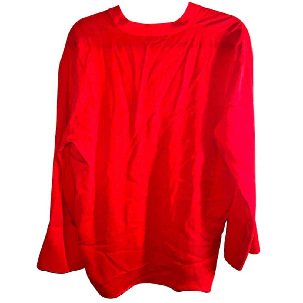 𝐙𝐀𝐑𝐀 | RED LONG SLEEVE TOP - Picture 4 of 10